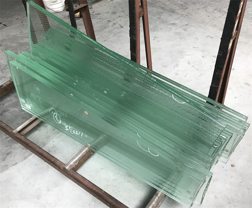 Transparent Laminated Glass Stairs Steps