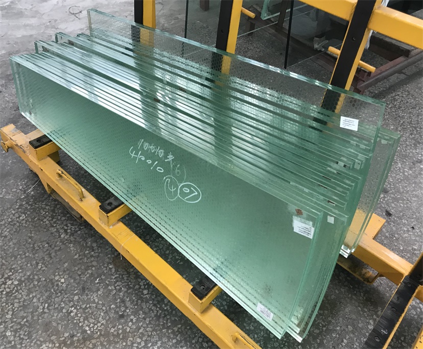 Transparent Laminated Glass Stairs Steps