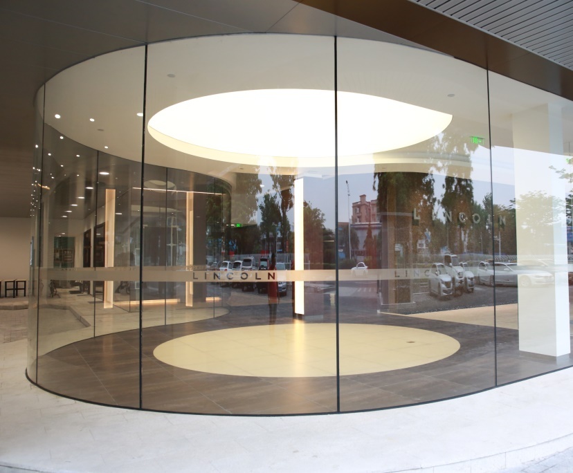 BTG 10mm clear tempered shop front glass
