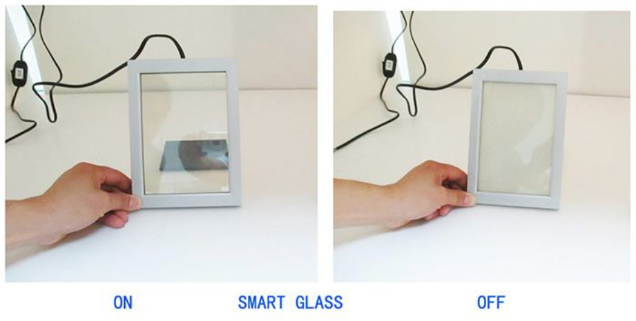 5mm 5mm PDLC smart switchable glass