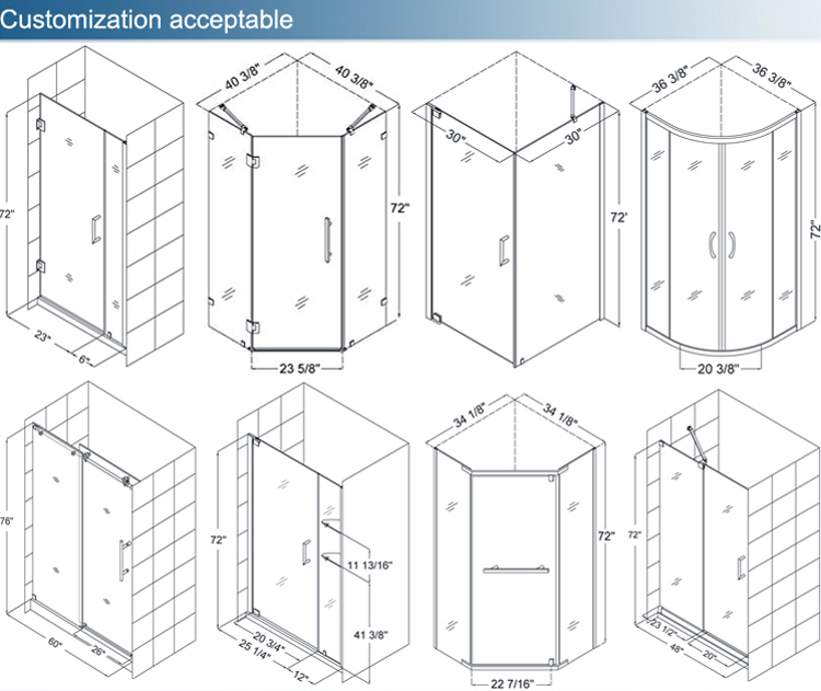 BTG 8mm nano clear tempered shower glass, 8mm nano clear strengthened shower glass, 8mm nano clear toughened shower glass