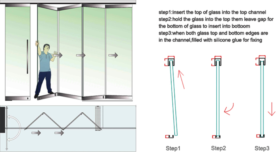 BTG Better Glass 10mm transparent tempered high partition glass