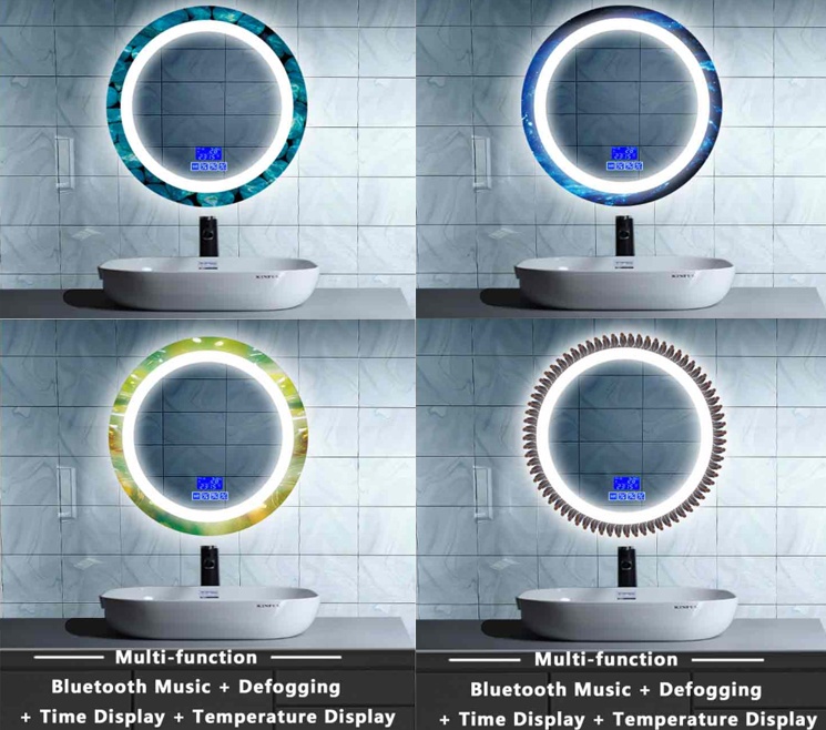 BTG Better Glass bathroom touched screen LED magic mirror glass