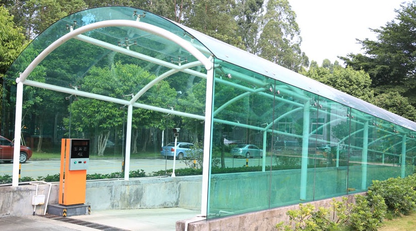 BTG supplier UV proof tempered canopy glass