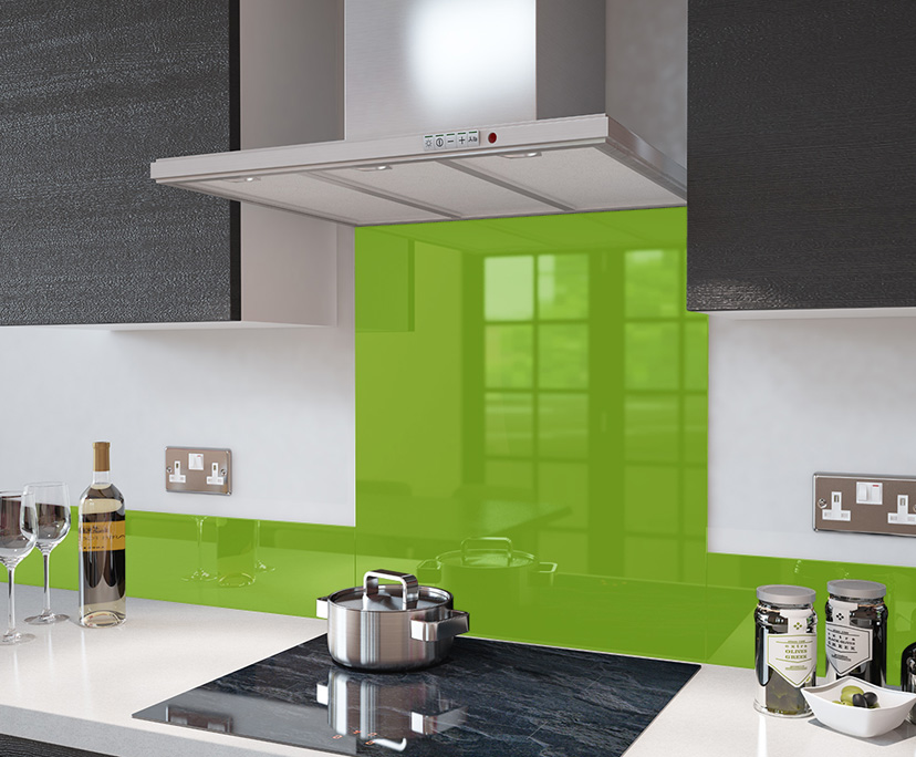 BTG Better Glass tempered silk screen kitchen splashback glass