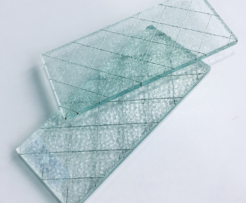 BTG factory clear toughened wired glass