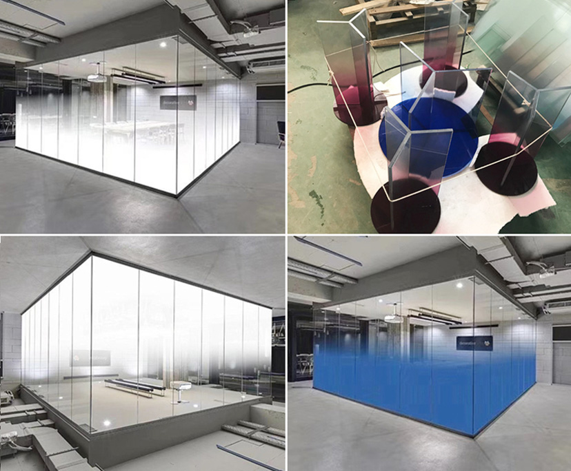 BTG customizable 11.52mm strengthened laminated gradient glass