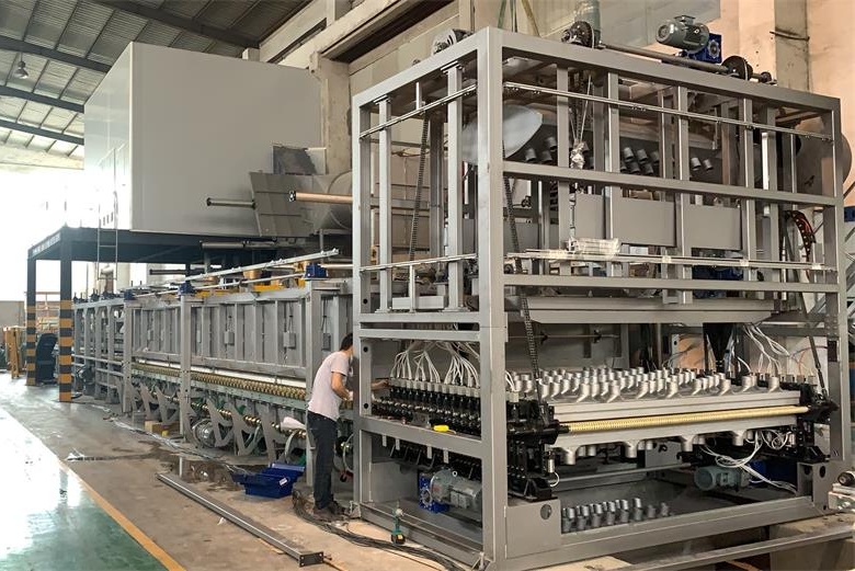 A new CNC glass processing equipment arrive BTG glass factory