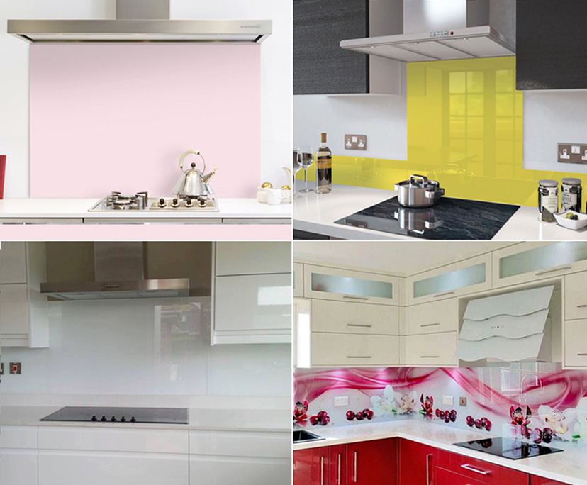 BTG Better Glass wholesaler 10mm tempered colored silk screen kitchen splashback glass