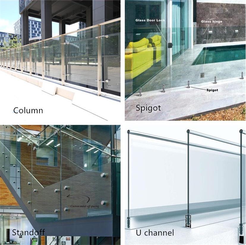 BTG 10mm 12mm clear low iron tempered balustrade glass