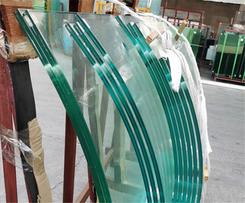 10 10 mm 12 12mm clear curved tempered laminated glass partition walls