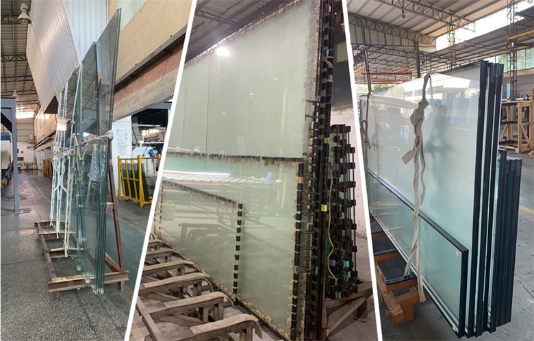 BTG oversize laminated insulated curtain wall glass for project in Vietnam
