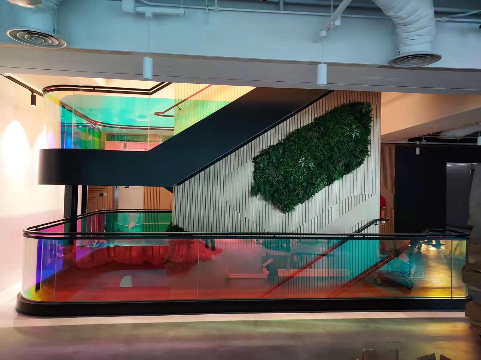 Chromatic glass from BTG glass company for Singapore project