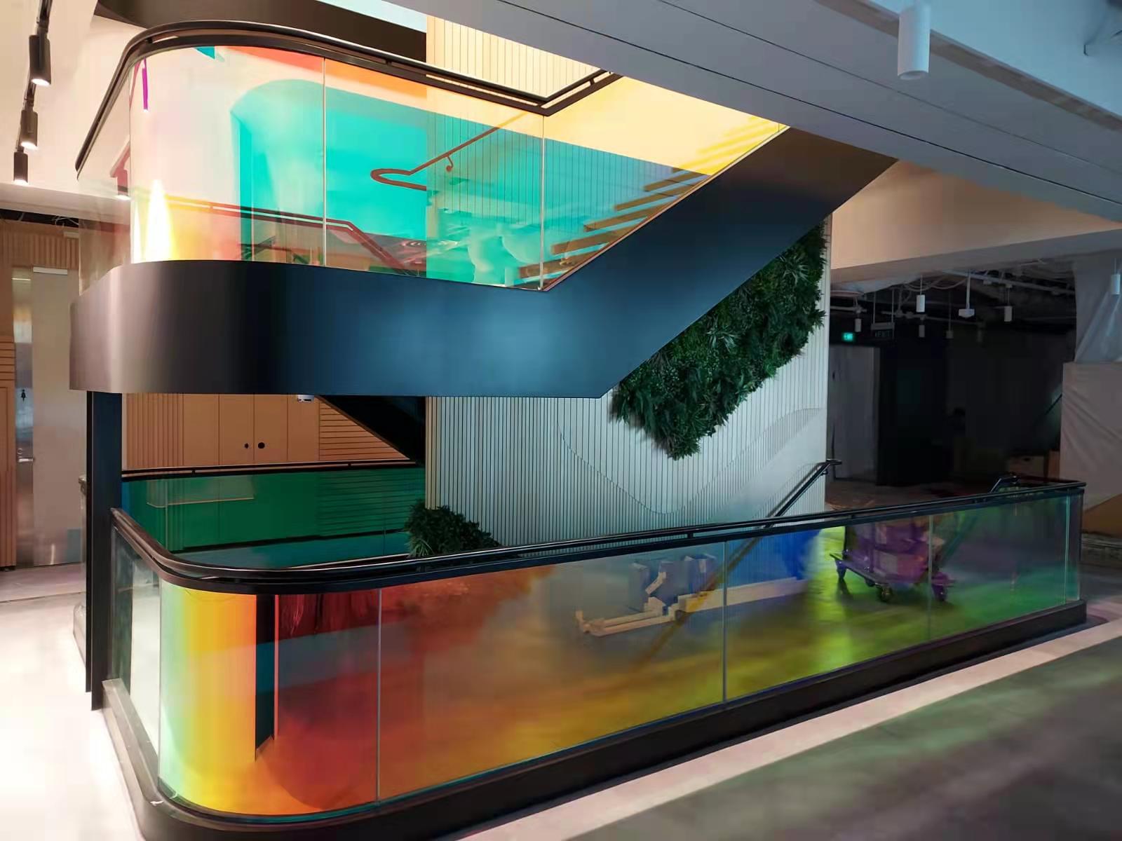 Chromatic glass from BTG glass company for Singapore project