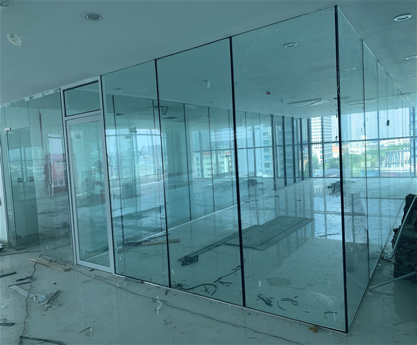 10 mm 12mm clear tempered glass partition walls
