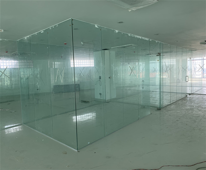 10 mm 12mm clear tempered glass partition walls