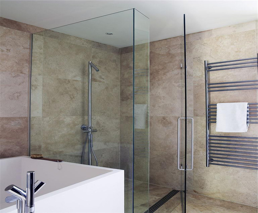 12mm super clear tempered shower glass