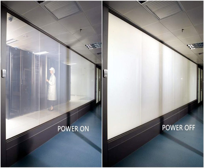 10.76mm PDLC smart switchable glass