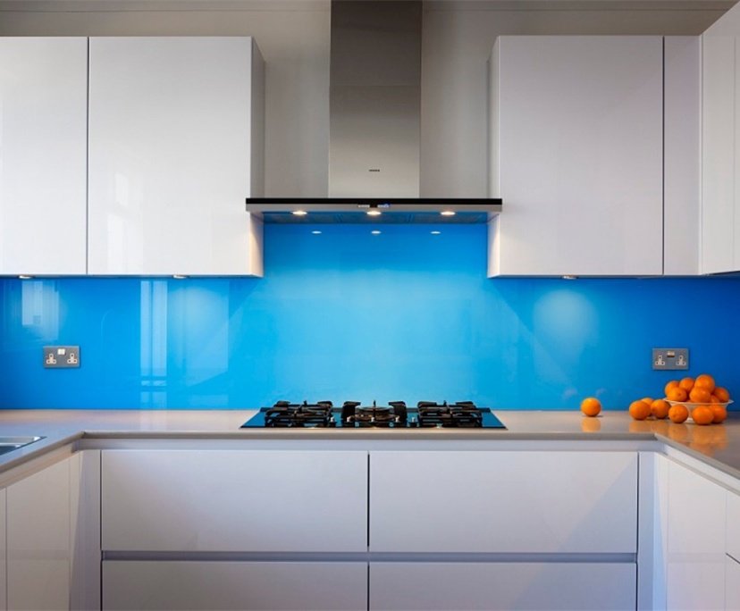 BTG 6mm colored tempered kitchen splashbacks glass