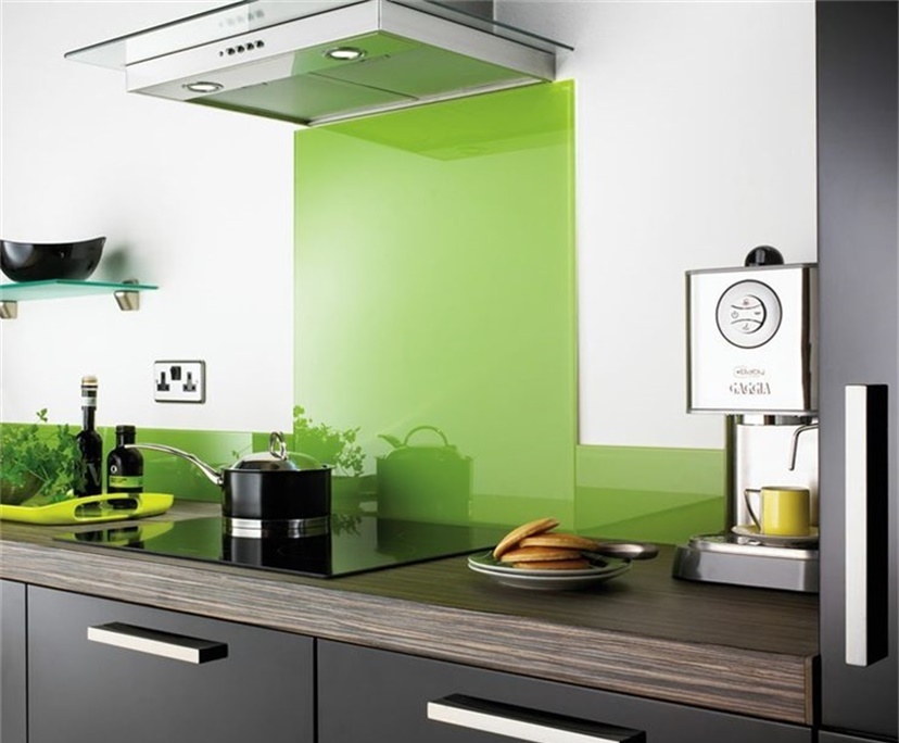 BTG 6mm colored tempered kitchen splashbacks glass