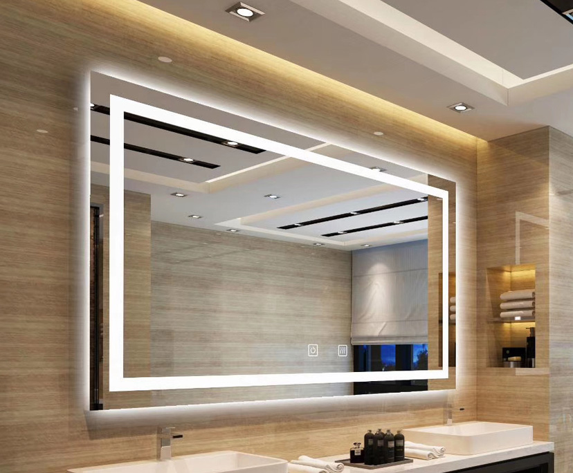 BTG Better Glass bathroom touched screen LED magic mirror glass