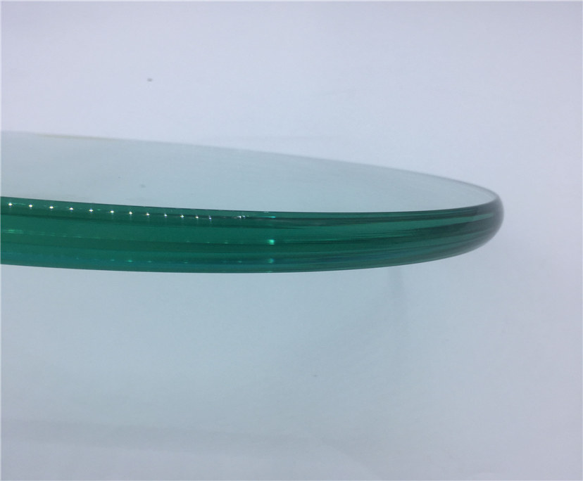 China manufacturer modern design 10mm 12mm clear tempered table top glass price