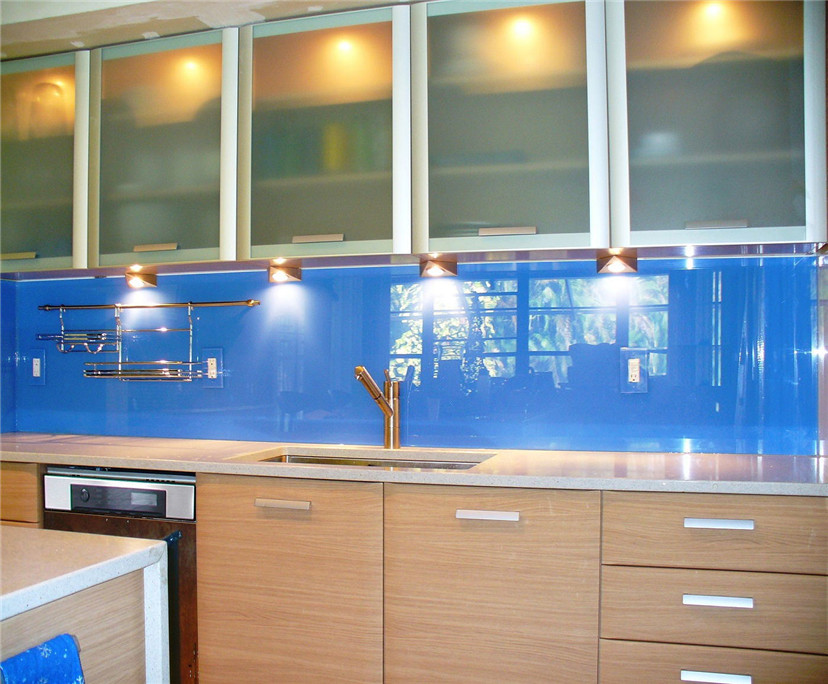 Top sale 6mm kitchen splashback glass with silk screen printing china manufacturer