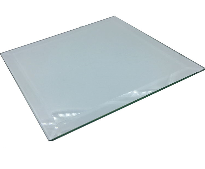 BTG Polished edge rectangle shape table top 6mm 8mm toughened glass factory price