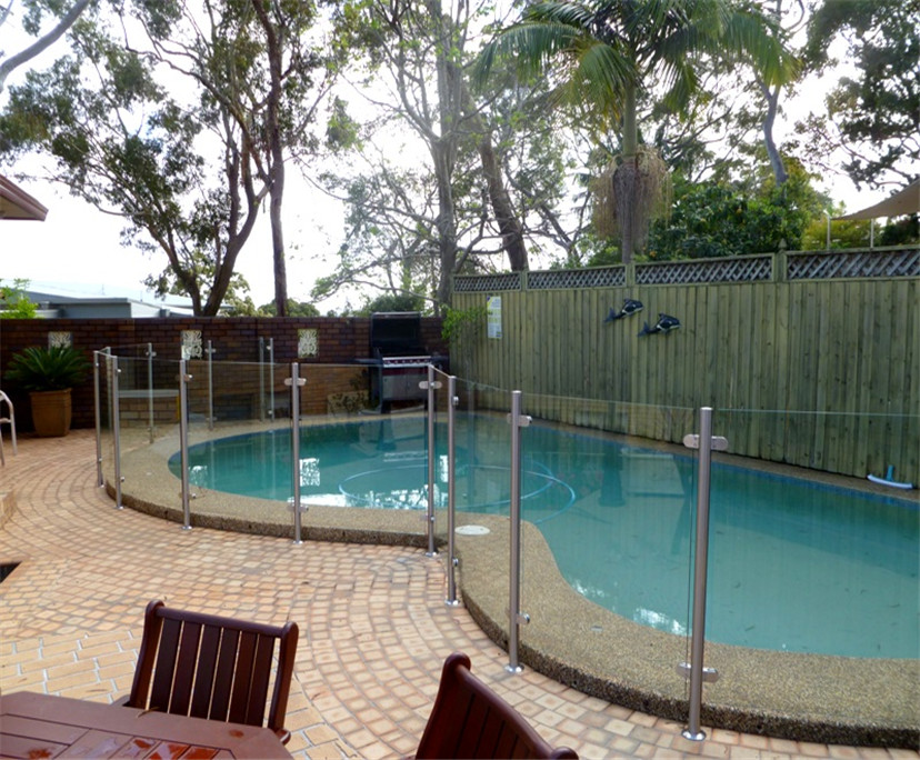 Top sales 12mm toughened tempered swimming pool fence glass china manufactures 