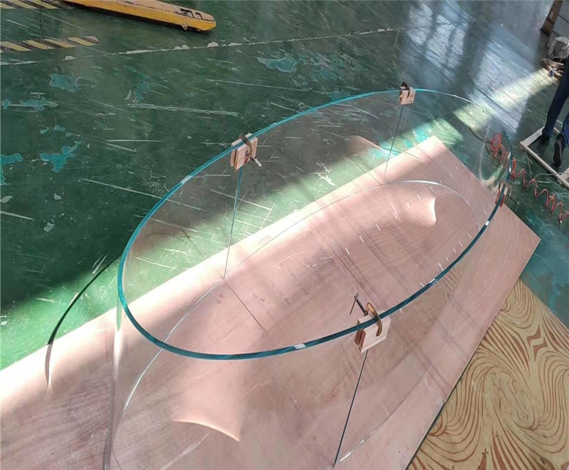 Top sales 8mm 10mm super clear hot bending glass interior decoration price