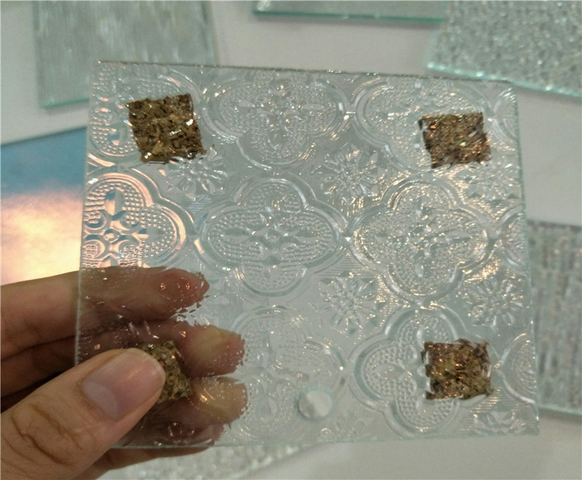 BTG better clear tinted tempered patterned glass for interior decoration	