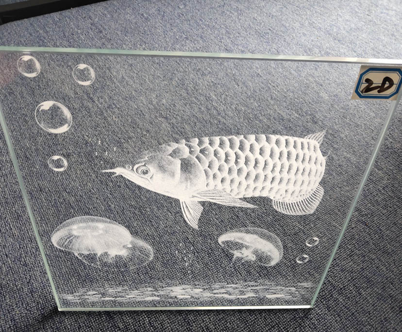 BTG 12mm super clear laser engraving glass