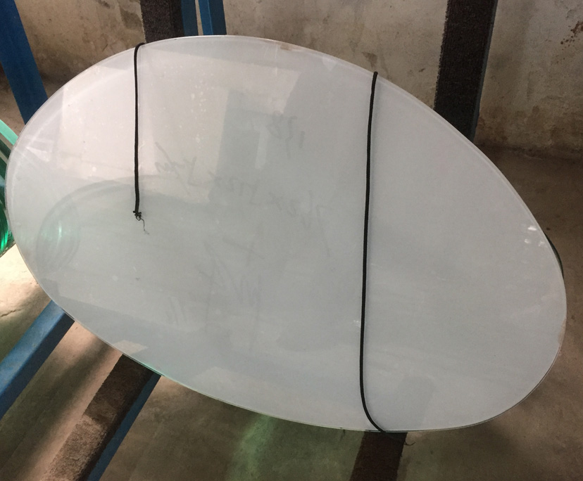 China factory BTG 10mm tempered table tops glass