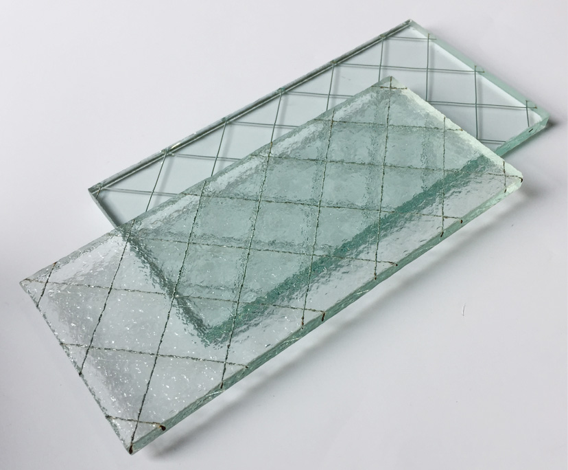 BTG factory clear toughened wired glass