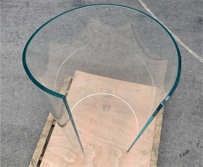 High quality 10mm clear hot bending glass interior decoration china manufacturer