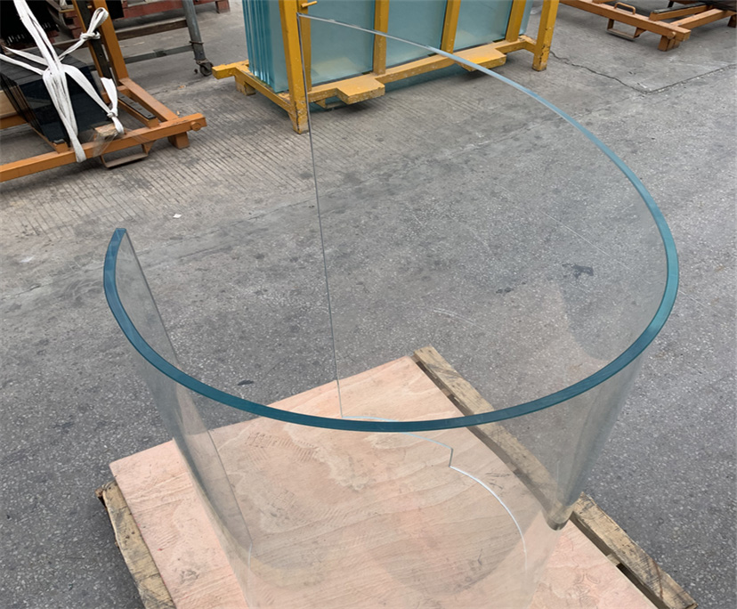 High quality 10mm clear hot bending glass interior decoration china manufacturer