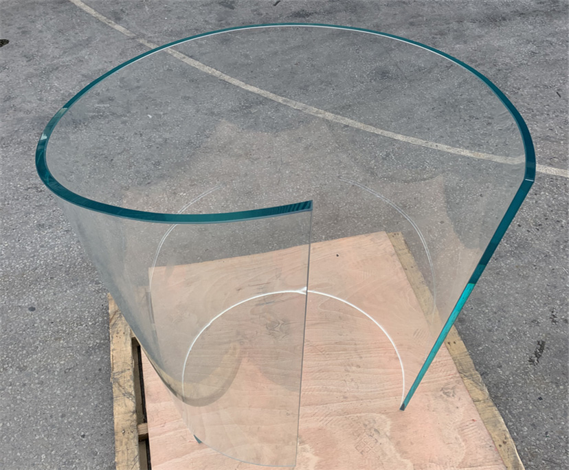 High quality 10mm clear hot bending glass interior decoration china manufacturer