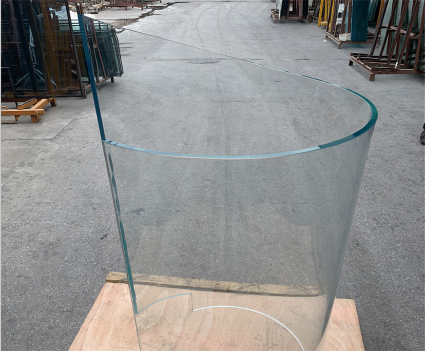 High quality 10mm clear hot bending glass interior decoration china manufacturer