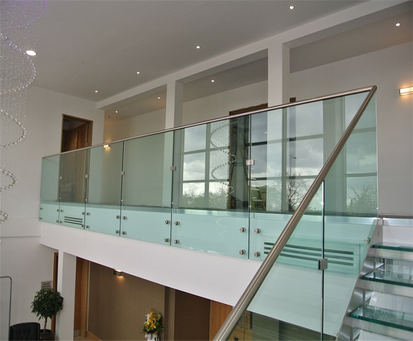 High quality 12mm clear tempered balustrade glass interior design price per sqm