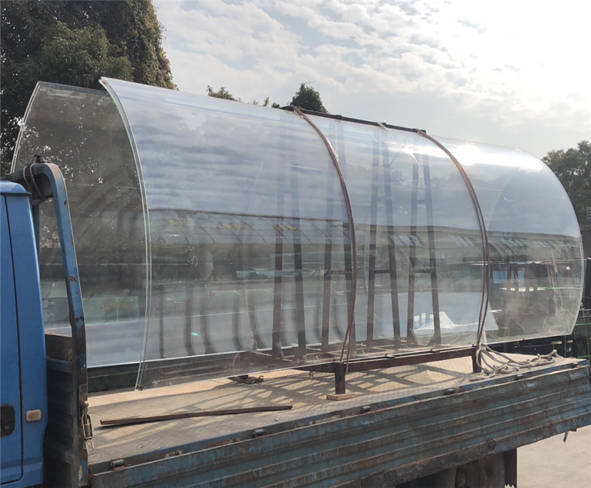 High quality 10mm transparent curved toughened partition glass china manufacturer​