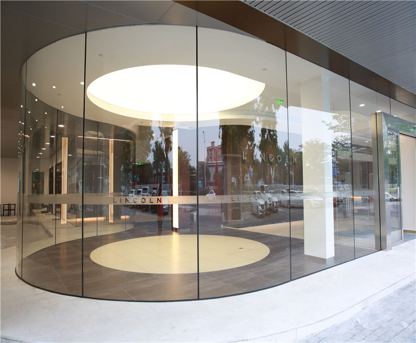 High quality 10mm transparent curved toughened partition glass china manufacturer​