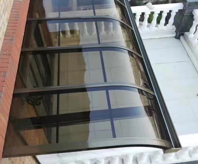 BTG manufacturer 10mm UV proof toughened canopy glass