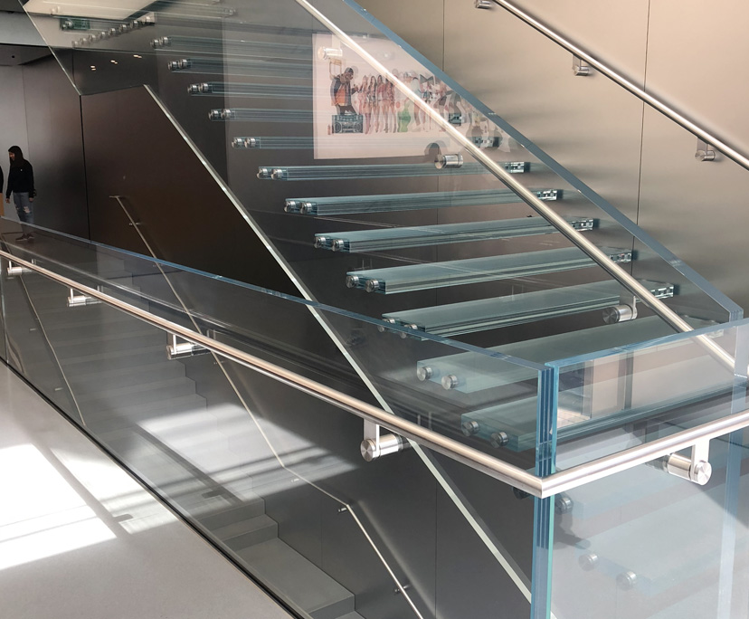 BTG factory strengthened stairs steps glass