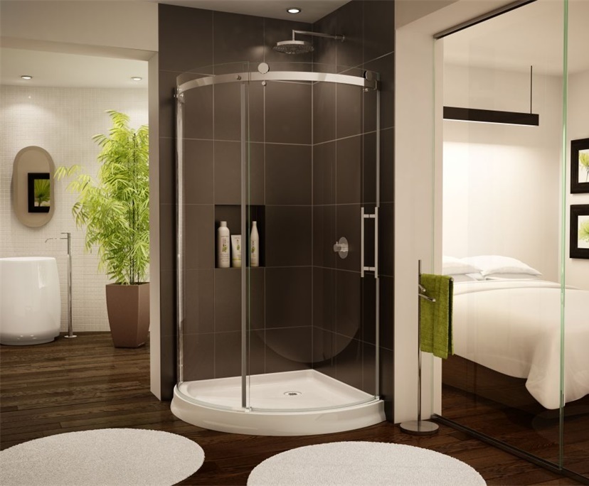 BTG 10mm 12mm transparent rounded shower cabins glass factory