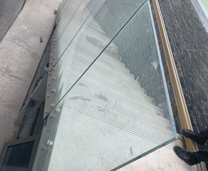 BTG factory 12 inch clear toughened railing glass