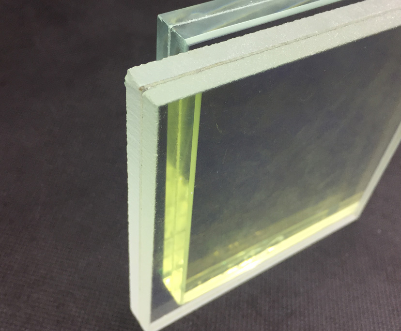 5mm+1.52+5mm extra clear or tinted toughened laminated glass