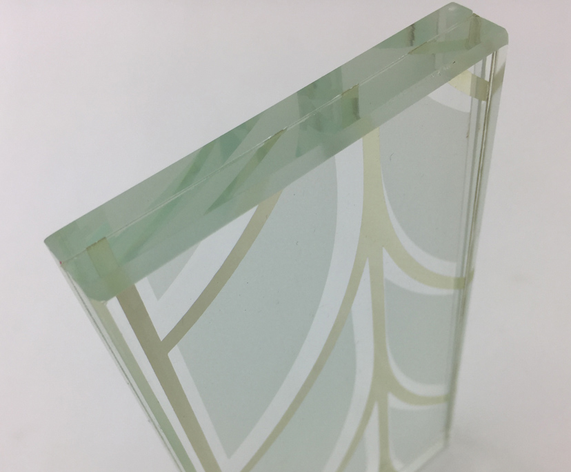 5mm+1.52+5mm extra clear or tinted toughened laminated glass