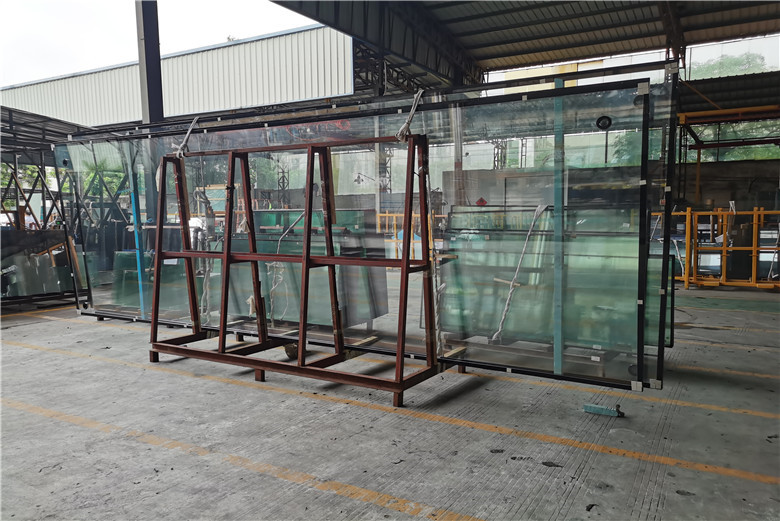 BTG glass 8+16A+8mm clear reflective tempered flat/curved insulated glass China manufacturer
