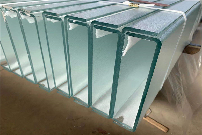BTG high quality U GLASS, U channel glass, U shaped cast glass
