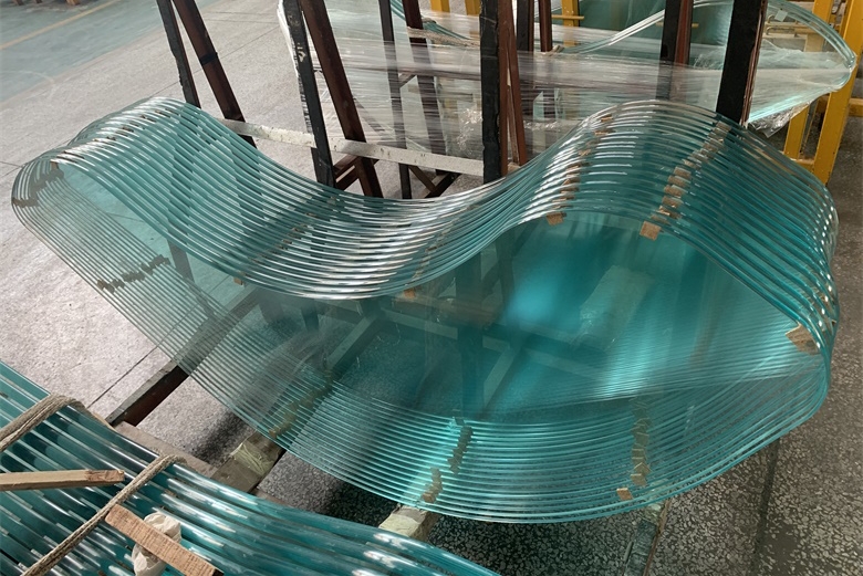 BTG irregular shaped table top glass